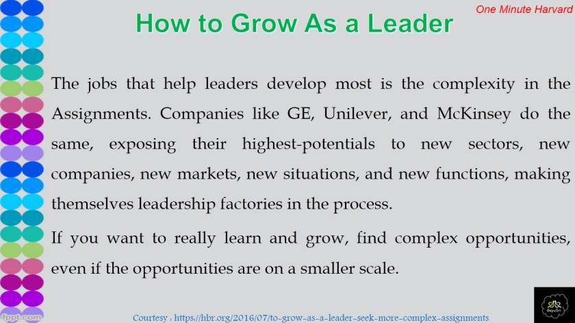 growing as leader